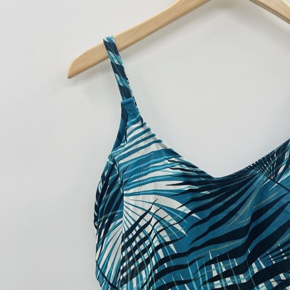 Coco Reef Womens Size 34D Palm Tropical Flourish Bra-Sized Tankini Top $98 2583 - Picture 4 of 9
